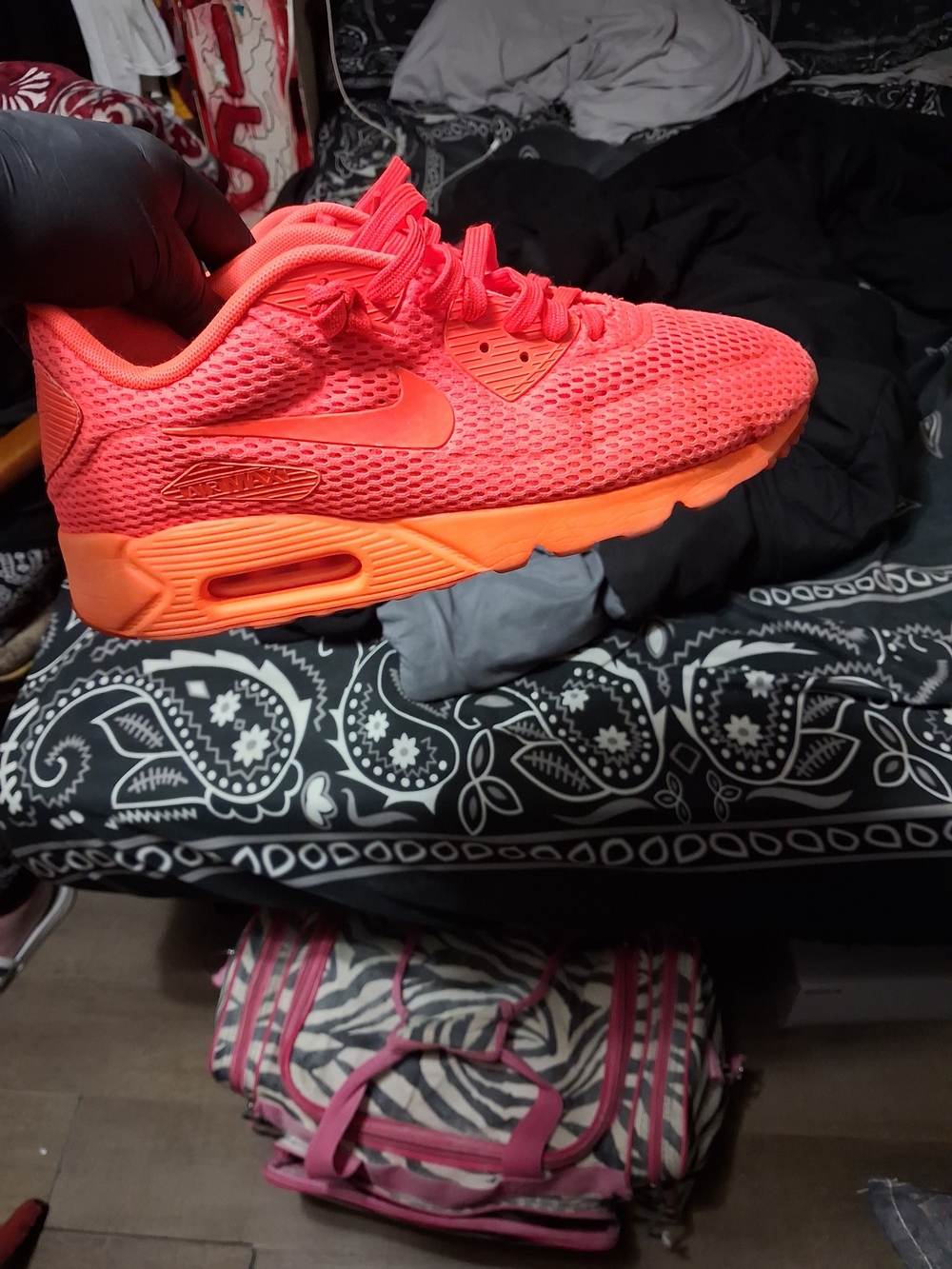 Nike Neon Coral/Orange Mesh Air Max Sneaker